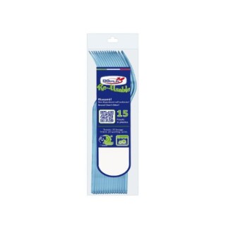 Forchetta  colore azzurra  in plastica RE-USABLE conf. da 15 pz  dimensione 18 cm