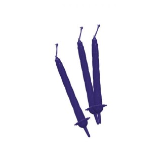 Candelina di cera Stelo a Spirale  8 Cm  di colore Blù BIG PARTY pz 12