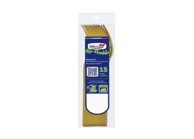 Forchetta  colore oro in plastica RE-USABLE conf. da 15 pz  dimensione 18 cm