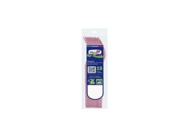 Forchetta  colore rosa in plastica RE-USABLE conf. da 15 pz  dimensione 18 cm