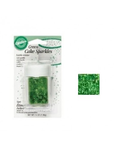 Cake sparkles Verde  7,5 gr  WILTON