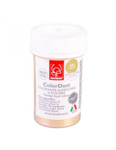 Colorante alimentare in polvere ORO PERLATO (gold) Senza Glutine 3 gr MODECOR