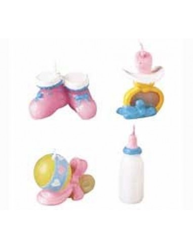 SET 4 CANDELE DA BAMBINO  WILTON