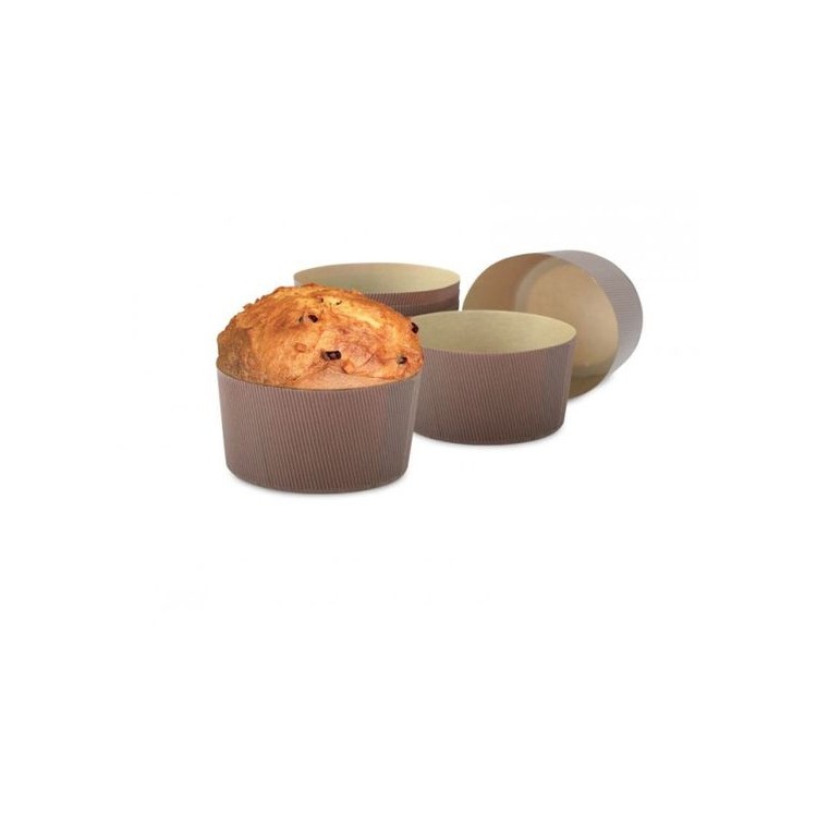 FORME PANETTONE - da 1000 gr - 5 pz - in carta per cottura Canasta e Panettone DECORA