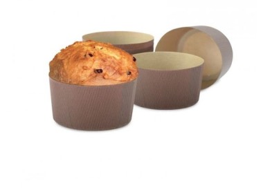 FORME PANETTONE - da 1000 gr - 5 pz - in carta per cottura Canasta e Panettone DECORA