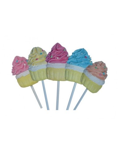 Marshmallow Cupcake a spiedino    misto colore  Marshmallow   70 g - 1 pezzo -