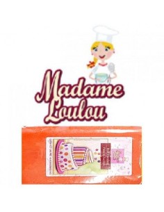 Pasta di zucchero  Arancione  FLUO 250 g SENZA GLUTINE  Madame Loulou