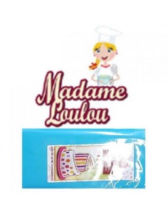 Pasta di zucchero  azzurro FLUO 250 g SENZA GLUTINE  Madame Loulou