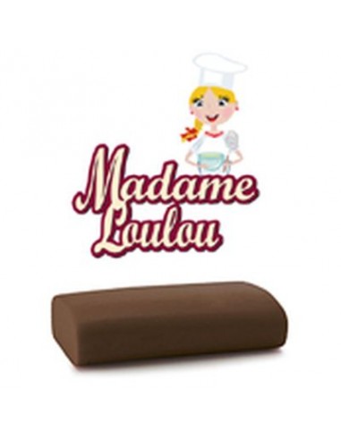 Pasta di zucchero  marrone scuro senza glutine 250 g  con cacao Madame Loulou