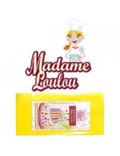 Pasta di zucchero Giallo   FLUO 250 g SENZA GLUTINE  Madame Loulou
