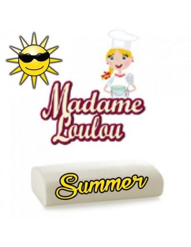 Pasta di zucchero SUMMER ( ESTIVA ) da copertura bianca 1 Kg SENZA GLUTINE Madame Loulou