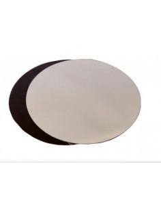 Piatto torta  TONDO argento/nero  Diam. 40 cm h 3  mm DECORA