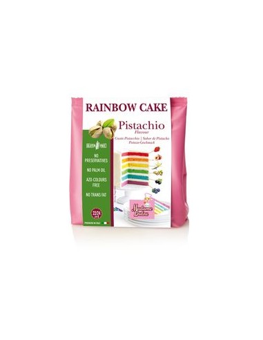 RAINBOW CAKE PISTACCHIO (VERDE) Preparato in Polvere 100 gr SENZA GLUTINE Madame Loulou