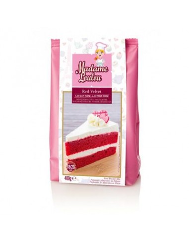 RED VELVET Preparato Alimentare in Polvere 400 g SENZA GLUTINE Madame Loulou