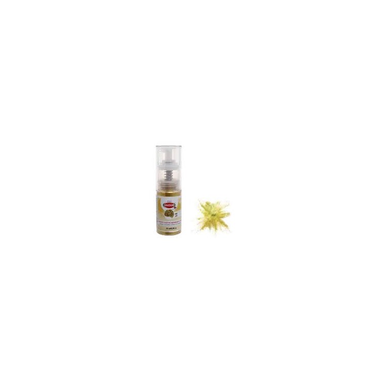 Colorante alimentare Spray  in polvere PERLATO ORO   .Dust Glitter   10g