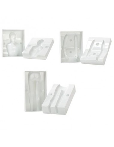 STAMPO PERSONA UOMO 3D per Pasta di Zucchero - Confezione da 6 pezzi - in plastica - MODECOR