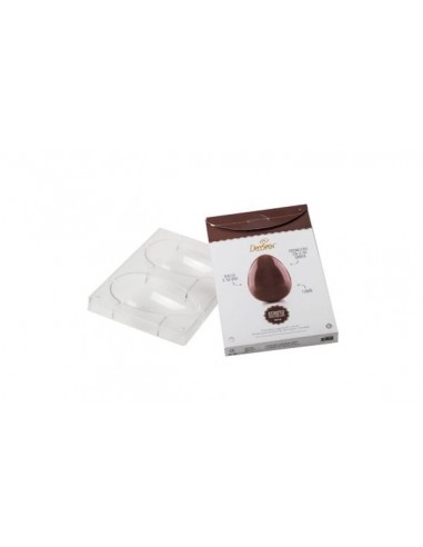 Stampo Professionale Uova di Cioccolato da 130 gr in policarbonato Decora