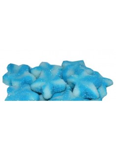 STELLE AZZURRE ZUCCHERATE  - Colore Azzurro e Bianco   - Senza Glutine -Confezione da 1 Kg - 1 pezzo - BIRIBAO