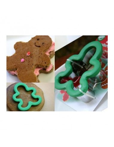 TAGLIAPASTA GRIPPY OMINO GINGERBREAD NATALE Diam. 10 cm x 4,5 cm H WILTON