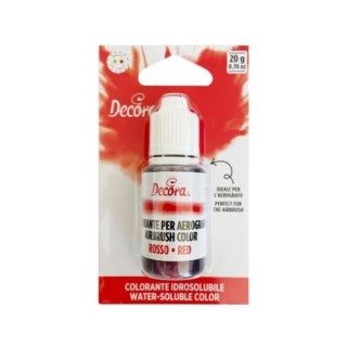 Colorante Idrosolubile Per Aerografo colore ROSSO 20 G
