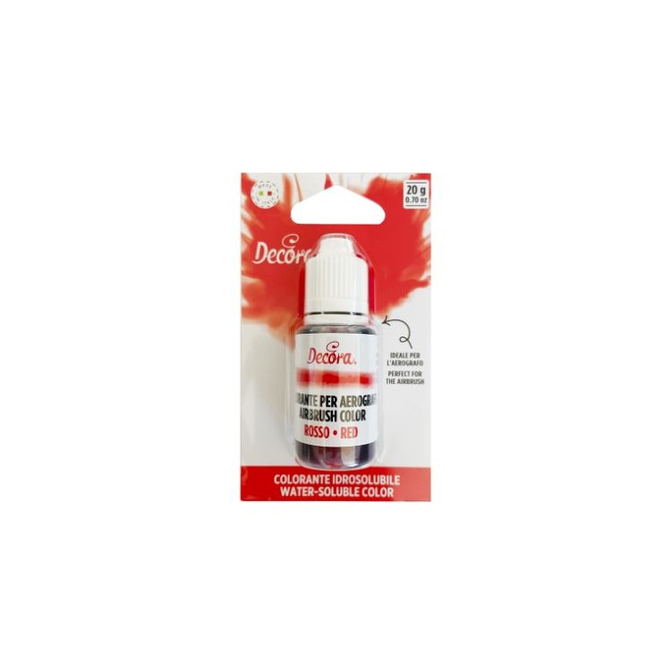 Colorante Idrosolubile Per Aerografo colore ROSSO 20 G