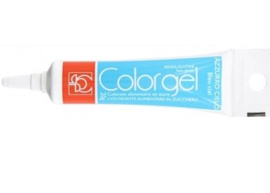 Colorante in gel Azzurro Cielo  idrosolubile senza glutine in tubetto da 20 g Modecor