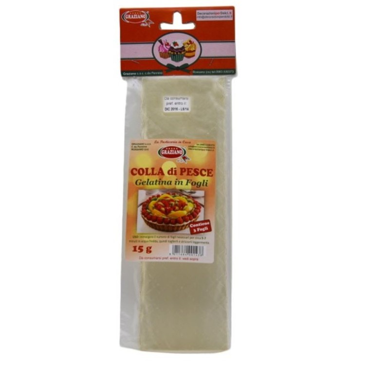 GELATINA ALIMENTARE IN FOGLI 15G