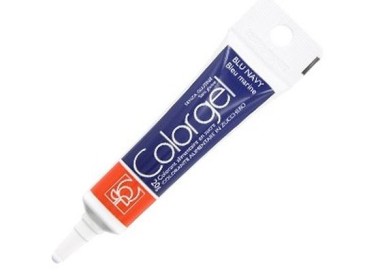 Colorante in gel Blu Navy idrosolubile senza glutine in tubetto da 20 g Modecor