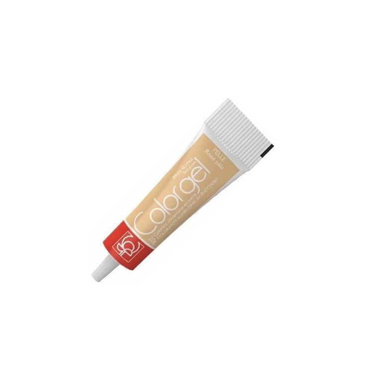Colorante in gel color  Pelle  idrosolubile senza glutine in tubetto da 20 g Modecor