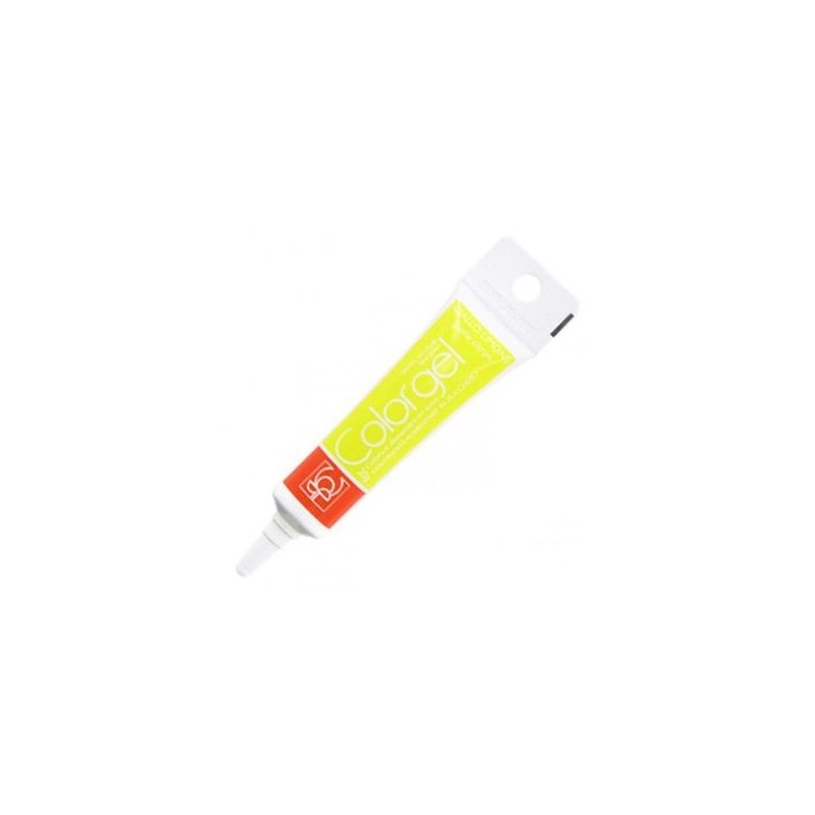 Colorante in gel Giallo Limone idrosolubile senza glutine in tubetto da 20 g Modecor