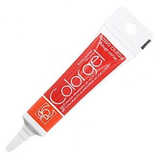 Colorante in gel Rosso Ciliegia  idrosolubile senza glutine in tubetto da 20 g Modecor