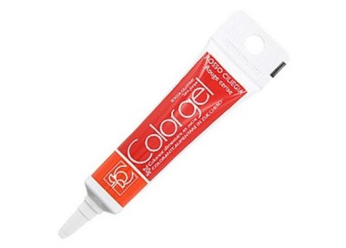 Colorante in gel Rosso Ciliegia  idrosolubile senza glutine in tubetto da 20 g Modecor