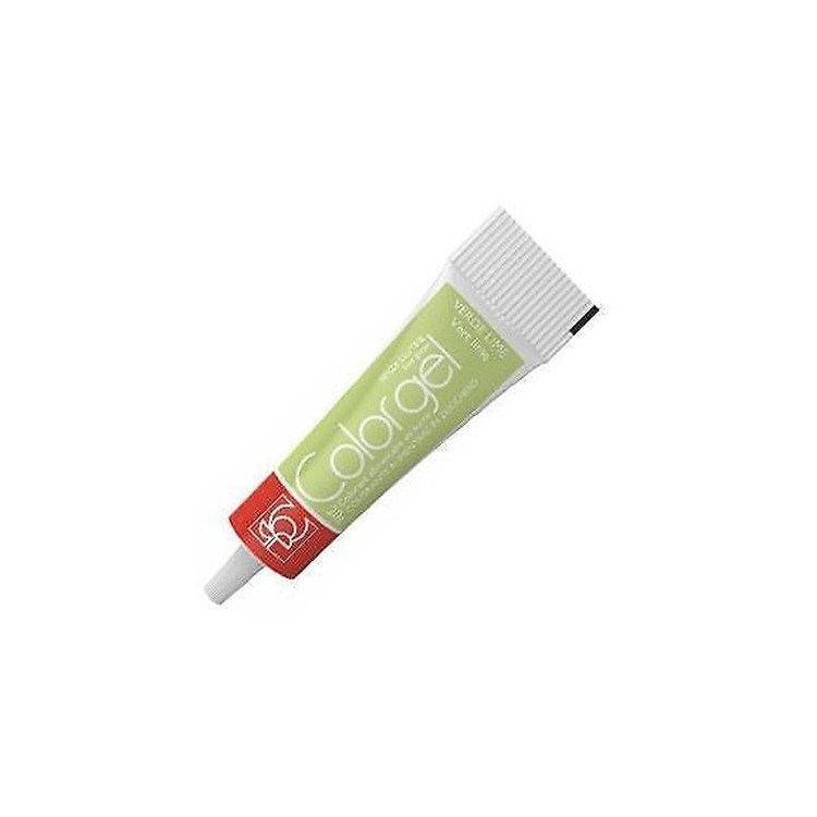 Colorante in gel Verde Lime idrosolubile senza glutine in tubetto da 20 g Modecor