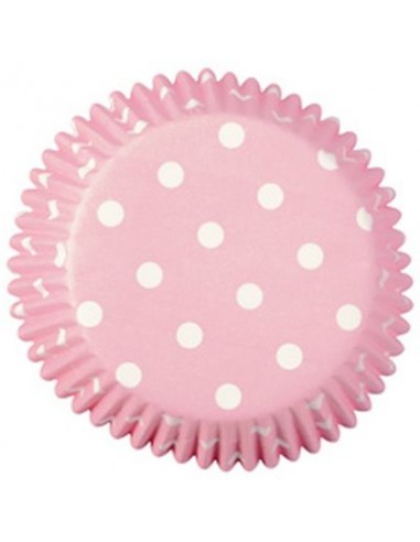 PIROTTINI ROSA A POIS PER CUPCAKES-MUFFIN WILTON PZ 75