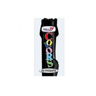 Coltello colore nero  in plastica conf. da 20 pz  dimensione 18 cm