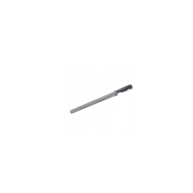 COLTELLO SEGHETTATA GRANDE in Acciaio Inox con Manico  Antiscivolo e Sagomato Lama 30 Cm - Manico 11,5 Cm   Confezione 1 pezzo 
