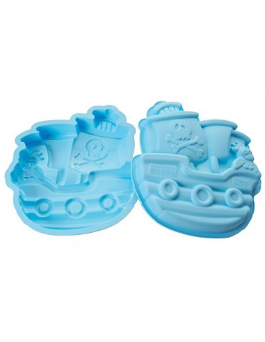 STAMPO IN SILICONE PER TORTA PIRATES BOAT SILIKOMART