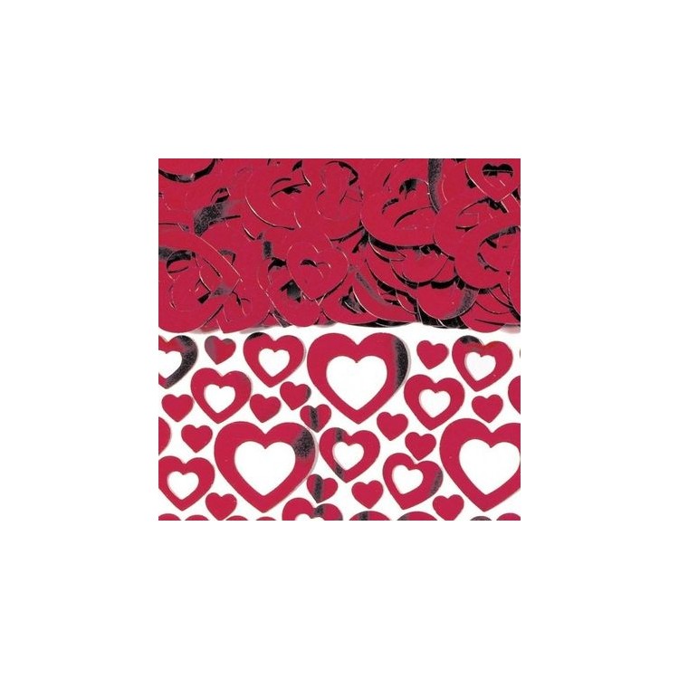 Confetti da Tavolo - Cuori Rossi - confezione da 14 g - Amscan