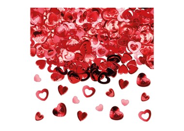 Confetti da Tavolo - Cuori Rossi da decorazione  - confezione da 15 g 400 pz circa
