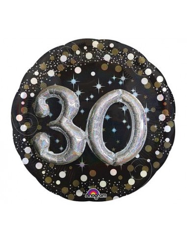 Palloncino 30 Anni + Effetti tridimensionali - Multi-Balloon - Anagram - 81 cm - 1 pezzo