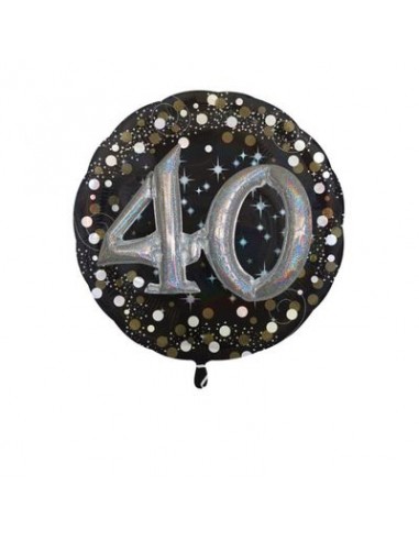 Palloncino 40 Anni + Effetti tridimensionali - Multi-Balloon - Anagram - 81 cm - 1 pezzo