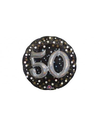 Palloncino 50 Anni + Effetti tridimensionali - Multi-Balloon - Anagram - 81 cm - 1 pezzo