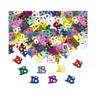 Confetti da Tavolo Compleanno 18 anni tutti colorati- 1 cm - ( 500 pz circa )