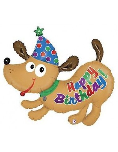 PICCOLI MONELLI Palloncino happy birthday compleanno cane 1 pz a elio 43 cm 