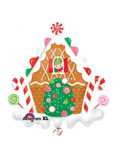 Palloncino Casina di Babbo  Natale- Supershape -Anagram -71x76 cm  1 pz