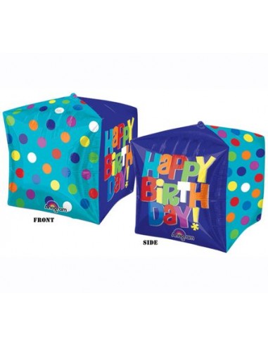 Palloncino Cubo Compleanno - UltraShape - Anagram - 38 cm x 38 cm - 1 pz