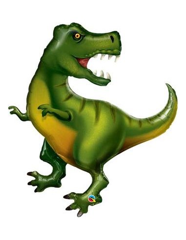 Palloncino Dinosauro t-rex - Supershape - Qualatex - 42/ 107 cm - 1 pz