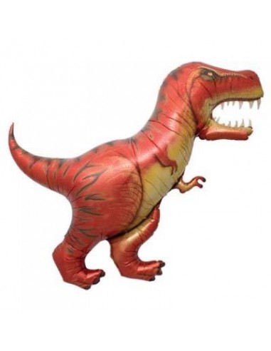 Palloncino Dinosauro T-Rex Rosso (Nuovo) - SuperShape - H 119 cm - 1 pezzo