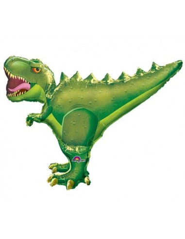 Palloncino Dinosauro T-rex Verde (Nuovo) - UltraShape - Anagram - 91 cm x 76 cm - 1 pezzo