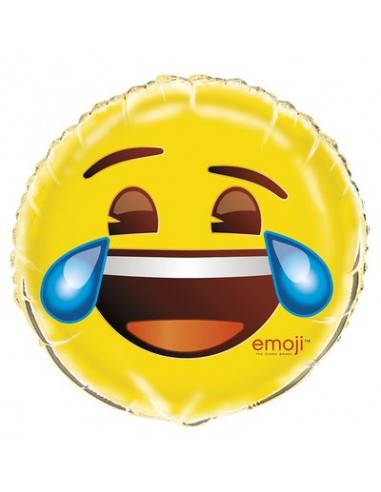Palloncino faccine  Smiles Emoji - Emoticon  occhi con lacrime   Unique  - 18 / 45 cm - 1 pz